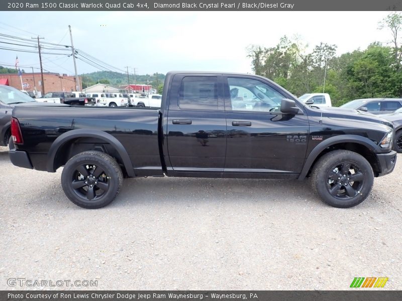 Diamond Black Crystal Pearl / Black/Diesel Gray 2020 Ram 1500 Classic Warlock Quad Cab 4x4