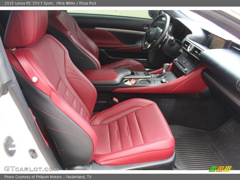 Ultra White / Rioja Red 2015 Lexus RC 350 F Sport