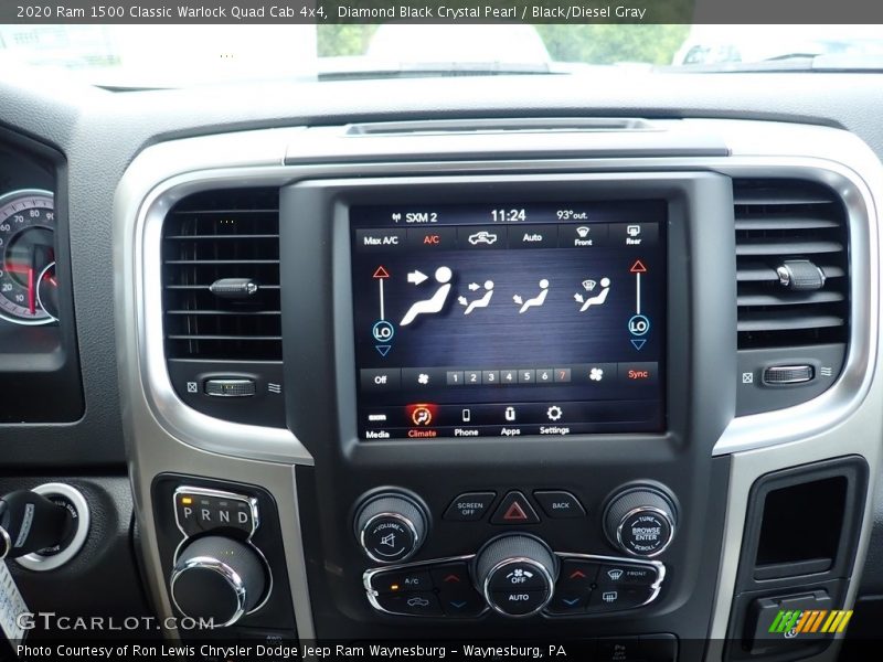 Diamond Black Crystal Pearl / Black/Diesel Gray 2020 Ram 1500 Classic Warlock Quad Cab 4x4