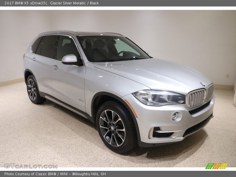 Glacier Silver Metallic / Black 2017 BMW X5 xDrive35i