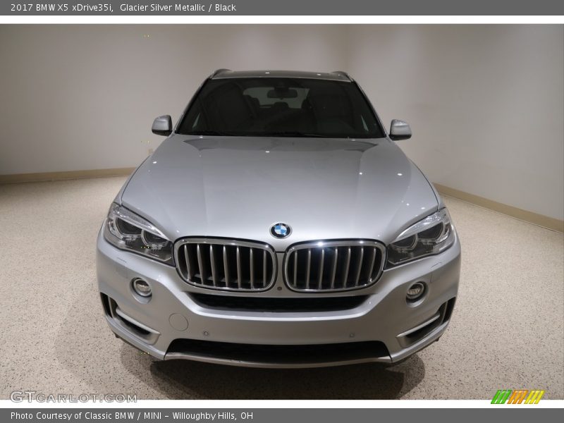 Glacier Silver Metallic / Black 2017 BMW X5 xDrive35i
