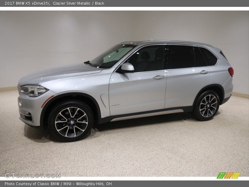 Glacier Silver Metallic / Black 2017 BMW X5 xDrive35i