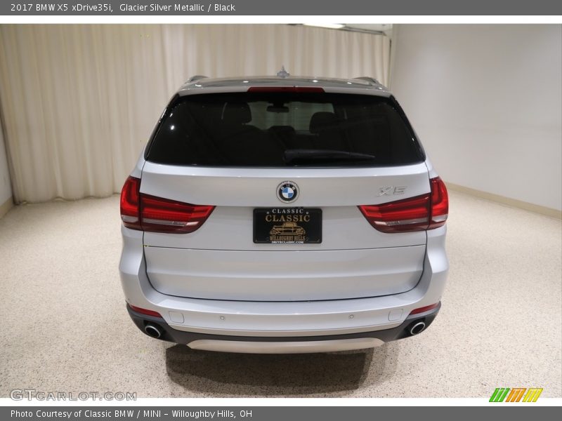 Glacier Silver Metallic / Black 2017 BMW X5 xDrive35i
