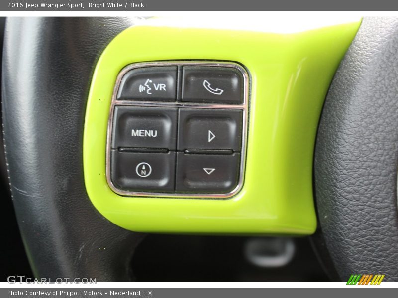 Bright White / Black 2016 Jeep Wrangler Sport