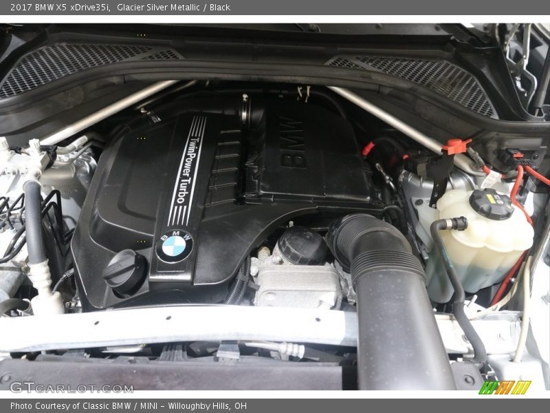 Glacier Silver Metallic / Black 2017 BMW X5 xDrive35i