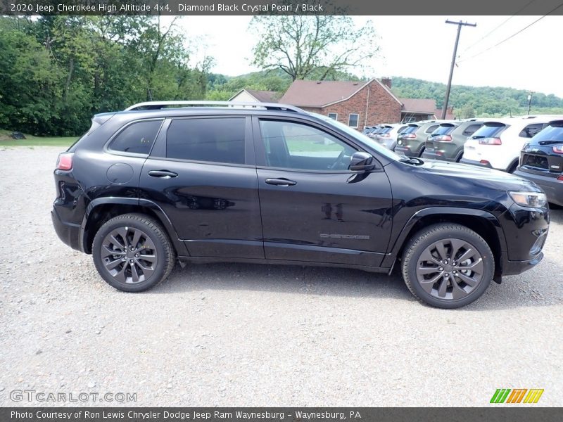 Diamond Black Crystal Pearl / Black 2020 Jeep Cherokee High Altitude 4x4