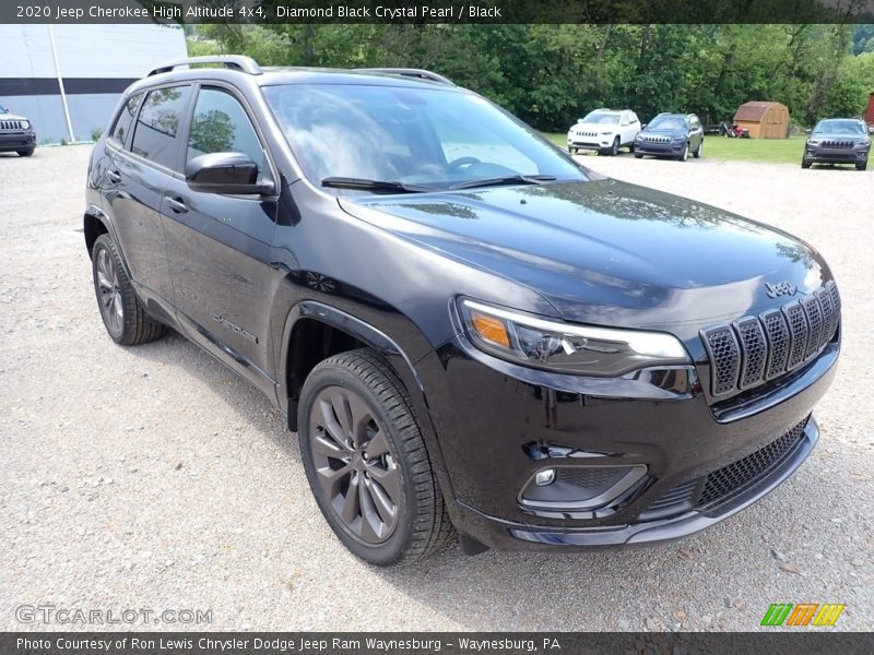 Diamond Black Crystal Pearl / Black 2020 Jeep Cherokee High Altitude 4x4