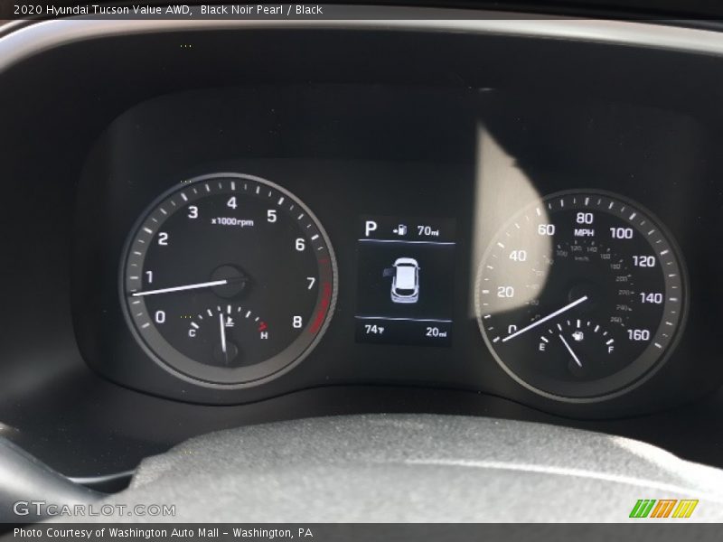 Black Noir Pearl / Black 2020 Hyundai Tucson Value AWD