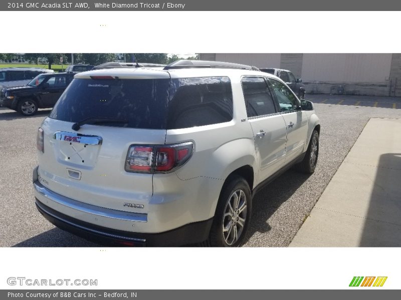 White Diamond Tricoat / Ebony 2014 GMC Acadia SLT AWD
