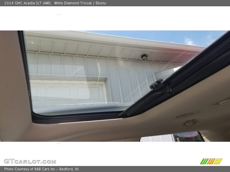 White Diamond Tricoat / Ebony 2014 GMC Acadia SLT AWD