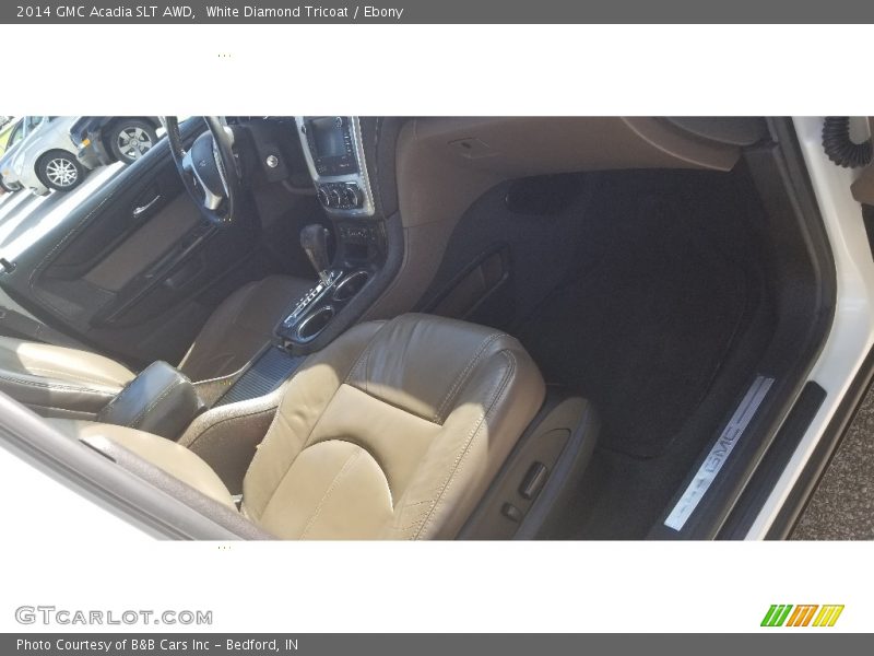 White Diamond Tricoat / Ebony 2014 GMC Acadia SLT AWD