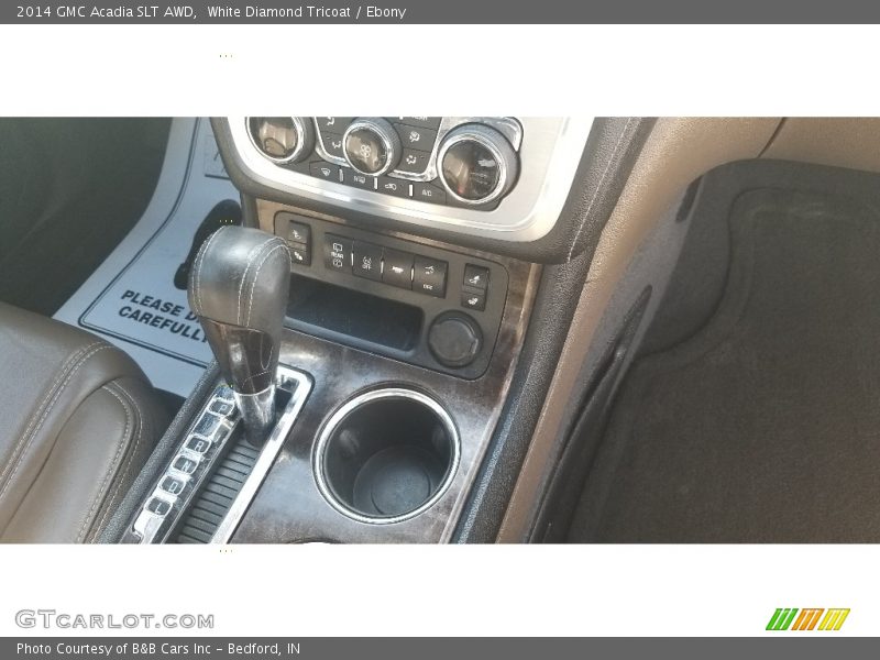 White Diamond Tricoat / Ebony 2014 GMC Acadia SLT AWD