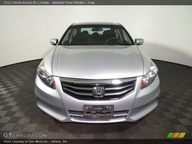 Alabaster Silver Metallic / Gray 2012 Honda Accord EX-L Sedan
