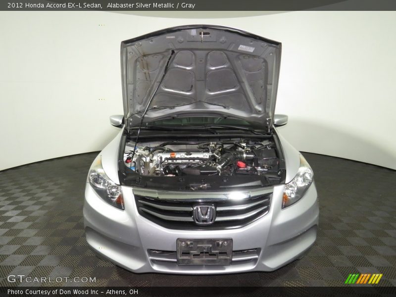 Alabaster Silver Metallic / Gray 2012 Honda Accord EX-L Sedan