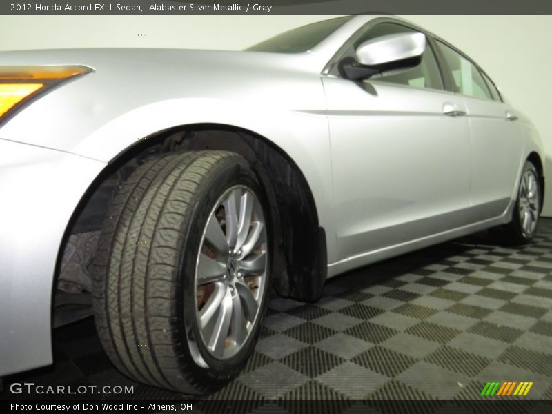 Alabaster Silver Metallic / Gray 2012 Honda Accord EX-L Sedan