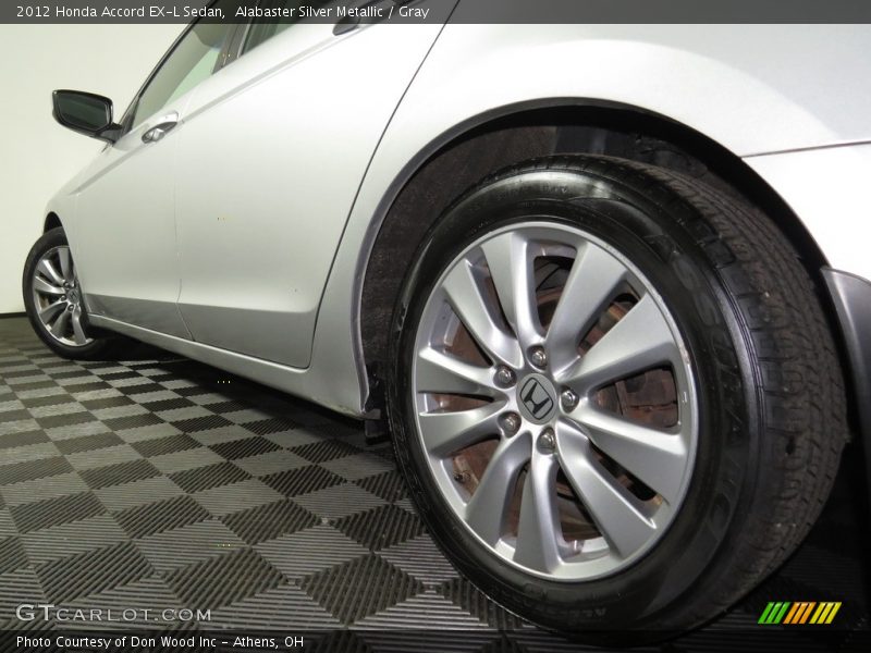 Alabaster Silver Metallic / Gray 2012 Honda Accord EX-L Sedan