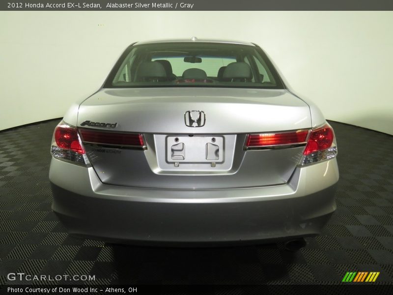 Alabaster Silver Metallic / Gray 2012 Honda Accord EX-L Sedan
