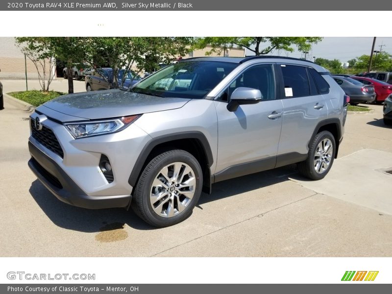 Silver Sky Metallic / Black 2020 Toyota RAV4 XLE Premium AWD