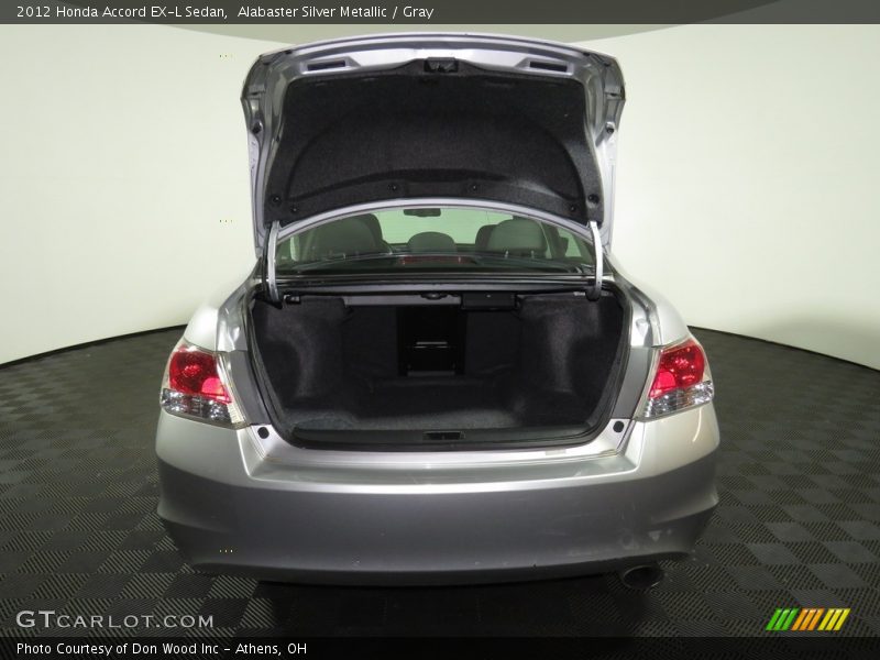Alabaster Silver Metallic / Gray 2012 Honda Accord EX-L Sedan