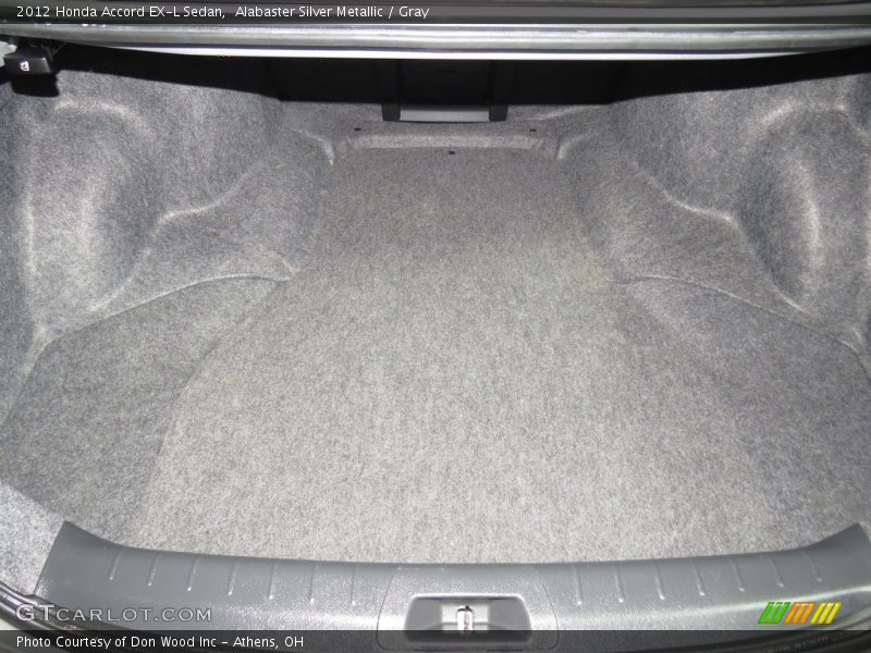 Alabaster Silver Metallic / Gray 2012 Honda Accord EX-L Sedan