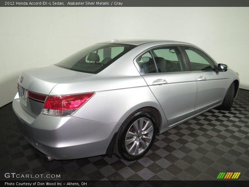 Alabaster Silver Metallic / Gray 2012 Honda Accord EX-L Sedan