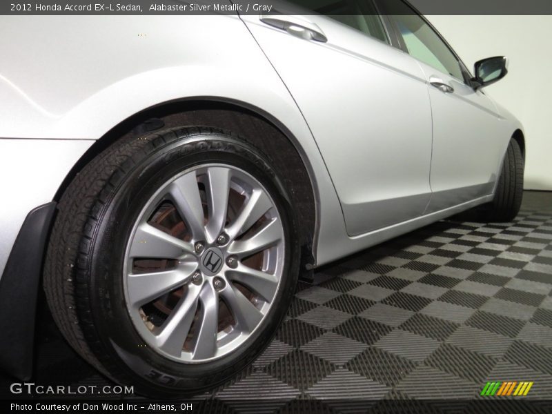 Alabaster Silver Metallic / Gray 2012 Honda Accord EX-L Sedan