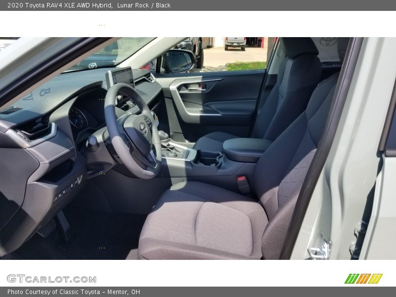 Lunar Rock / Black 2020 Toyota RAV4 XLE AWD Hybrid