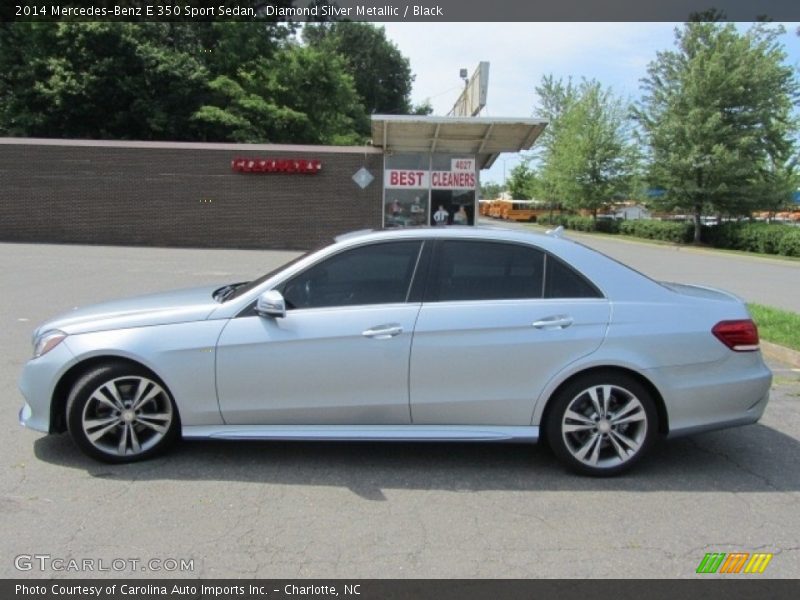 Diamond Silver Metallic / Black 2014 Mercedes-Benz E 350 Sport Sedan