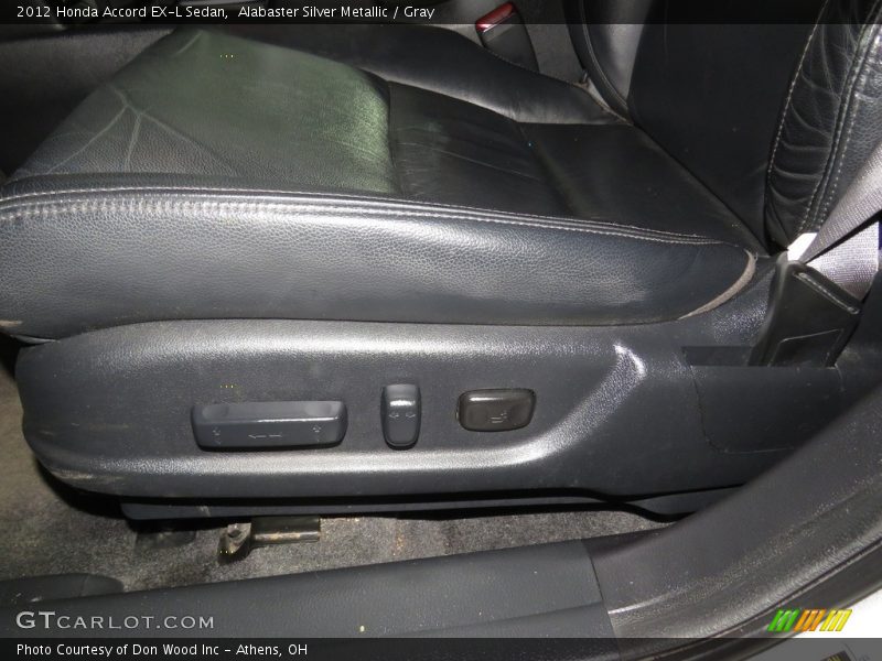 Alabaster Silver Metallic / Gray 2012 Honda Accord EX-L Sedan