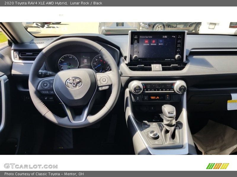 Lunar Rock / Black 2020 Toyota RAV4 XLE AWD Hybrid