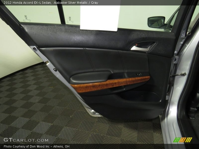 Alabaster Silver Metallic / Gray 2012 Honda Accord EX-L Sedan