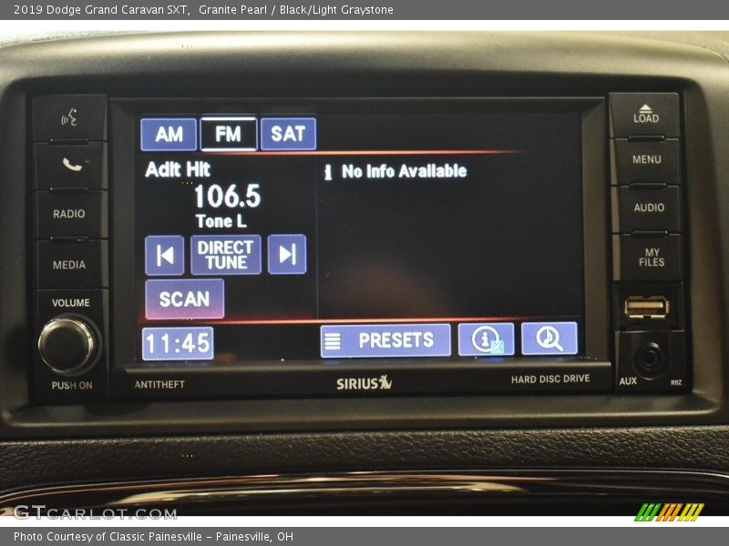 Granite Pearl / Black/Light Graystone 2019 Dodge Grand Caravan SXT