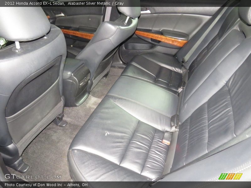 Alabaster Silver Metallic / Gray 2012 Honda Accord EX-L Sedan