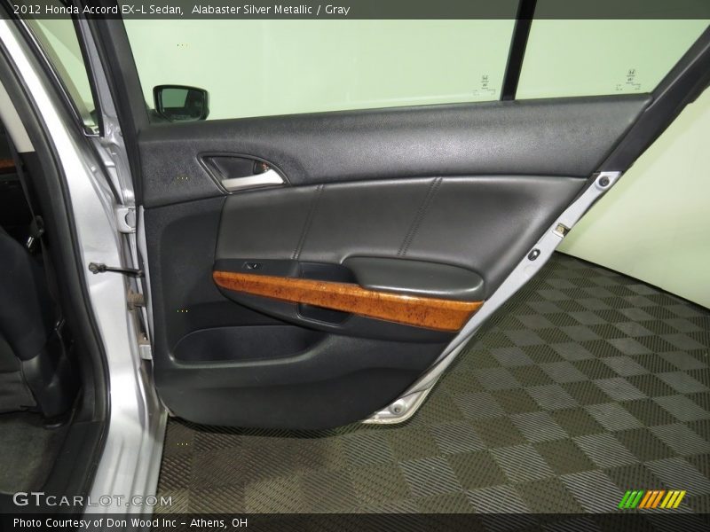 Alabaster Silver Metallic / Gray 2012 Honda Accord EX-L Sedan