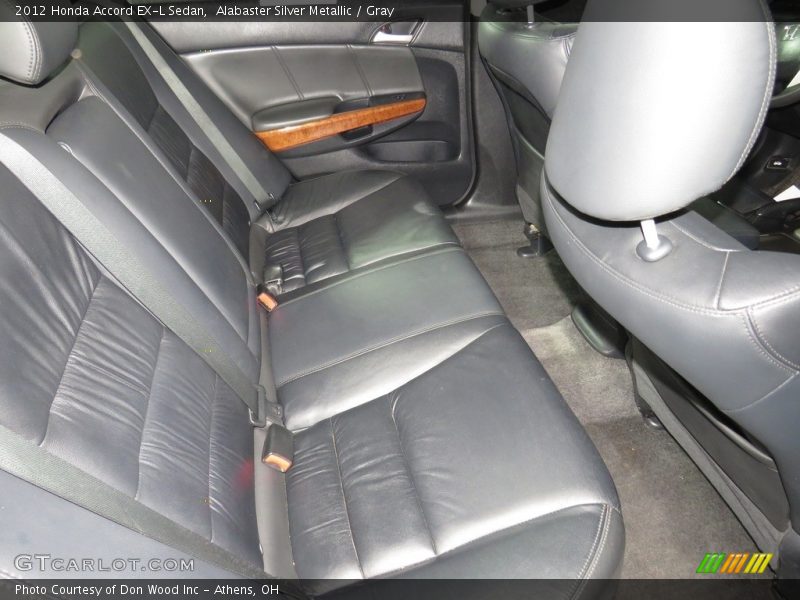 Alabaster Silver Metallic / Gray 2012 Honda Accord EX-L Sedan