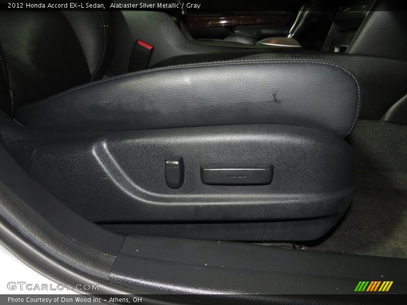 Alabaster Silver Metallic / Gray 2012 Honda Accord EX-L Sedan