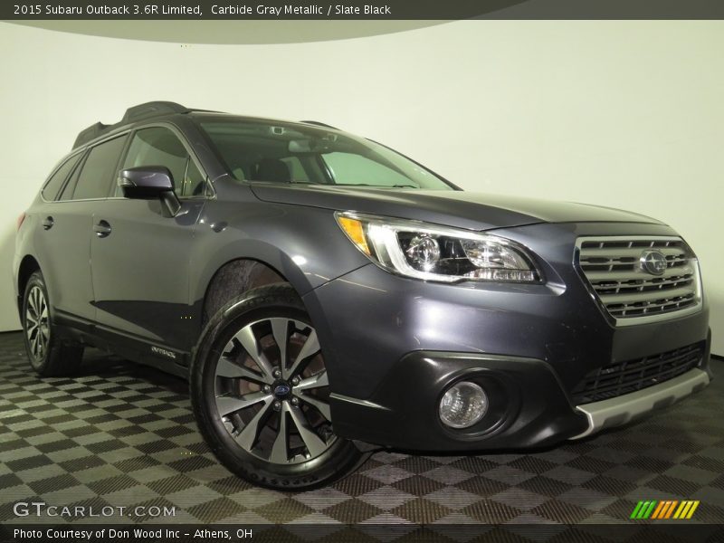Carbide Gray Metallic / Slate Black 2015 Subaru Outback 3.6R Limited