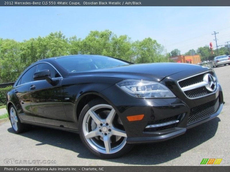 Obsidian Black Metallic / Ash/Black 2012 Mercedes-Benz CLS 550 4Matic Coupe