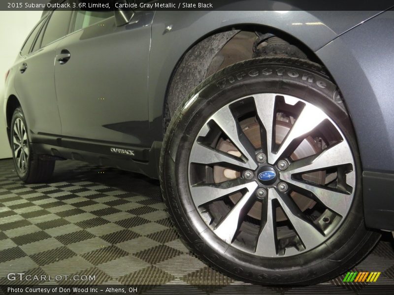 Carbide Gray Metallic / Slate Black 2015 Subaru Outback 3.6R Limited
