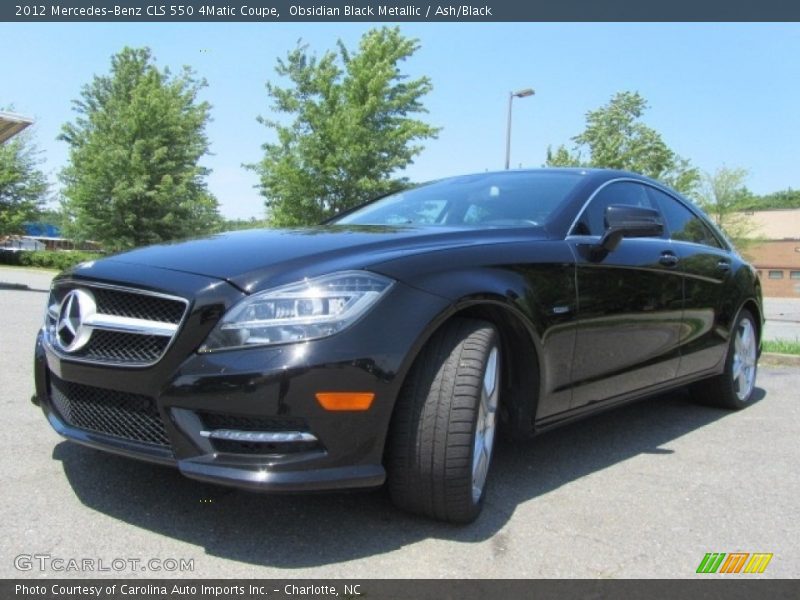 Obsidian Black Metallic / Ash/Black 2012 Mercedes-Benz CLS 550 4Matic Coupe