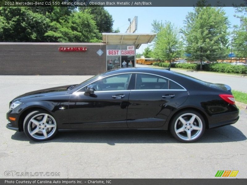 Obsidian Black Metallic / Ash/Black 2012 Mercedes-Benz CLS 550 4Matic Coupe