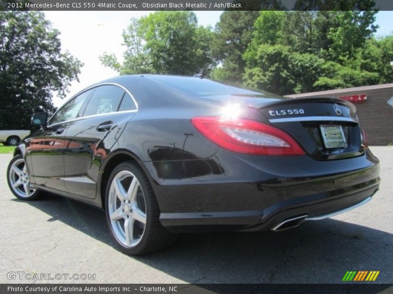 Obsidian Black Metallic / Ash/Black 2012 Mercedes-Benz CLS 550 4Matic Coupe
