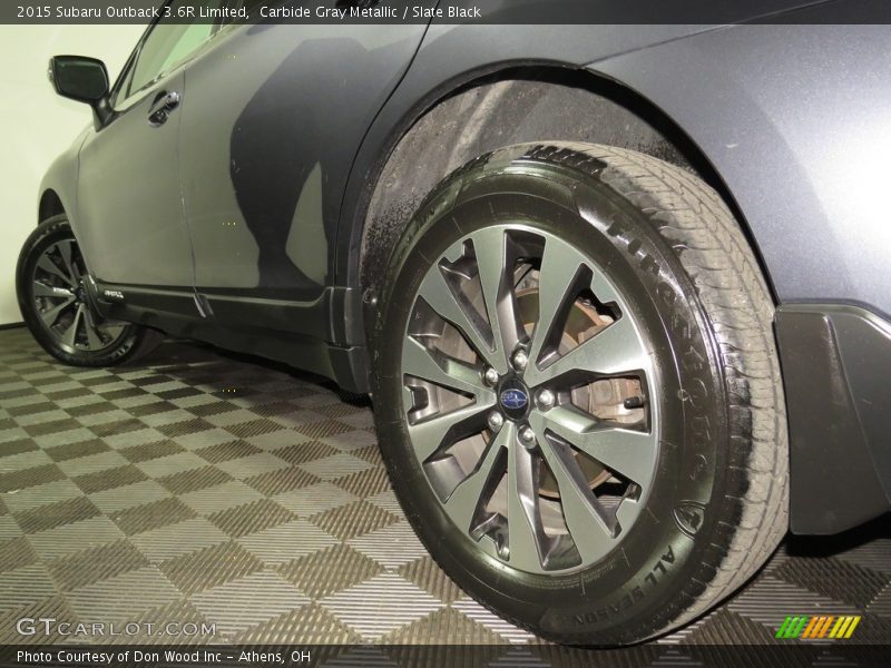 Carbide Gray Metallic / Slate Black 2015 Subaru Outback 3.6R Limited