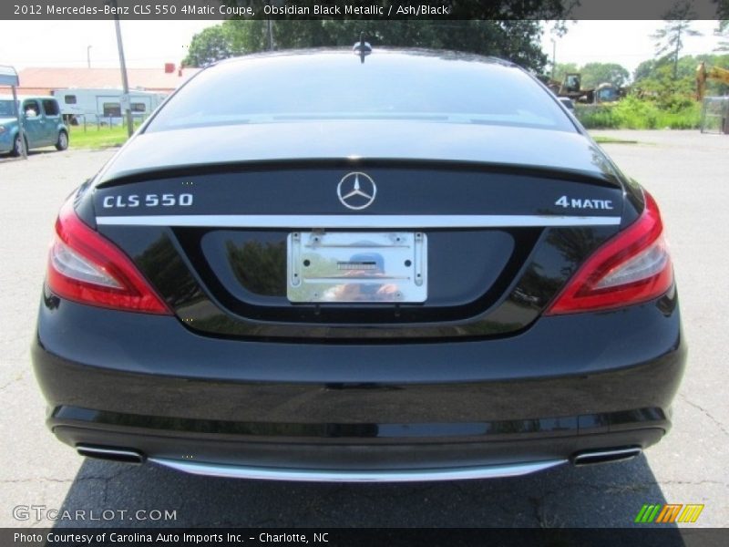 Obsidian Black Metallic / Ash/Black 2012 Mercedes-Benz CLS 550 4Matic Coupe