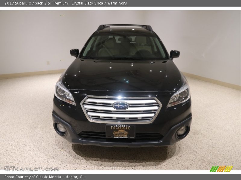 Crystal Black Silica / Warm Ivory 2017 Subaru Outback 2.5i Premium