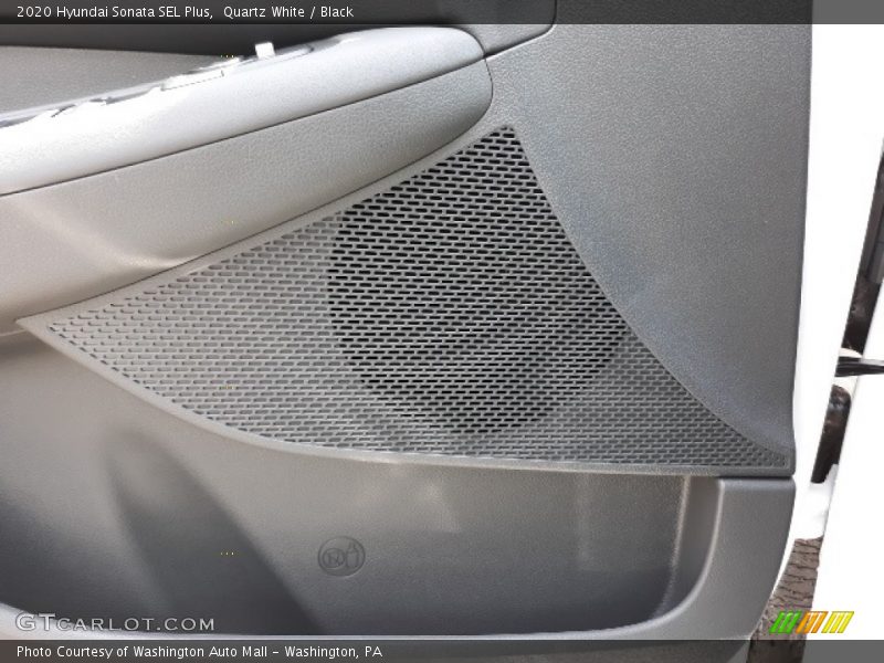 Quartz White / Black 2020 Hyundai Sonata SEL Plus