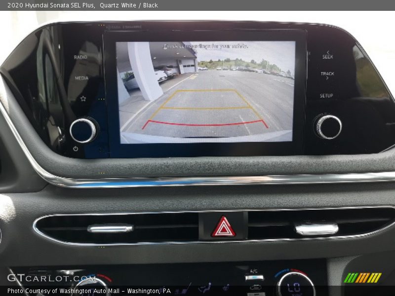 Quartz White / Black 2020 Hyundai Sonata SEL Plus