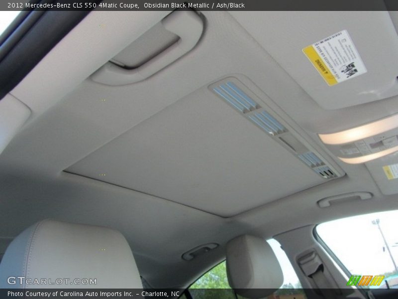 Obsidian Black Metallic / Ash/Black 2012 Mercedes-Benz CLS 550 4Matic Coupe
