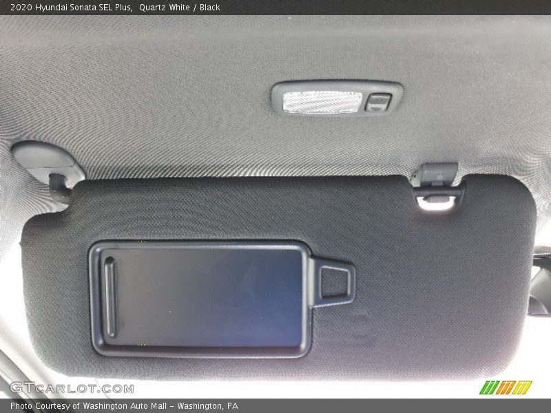 Quartz White / Black 2020 Hyundai Sonata SEL Plus