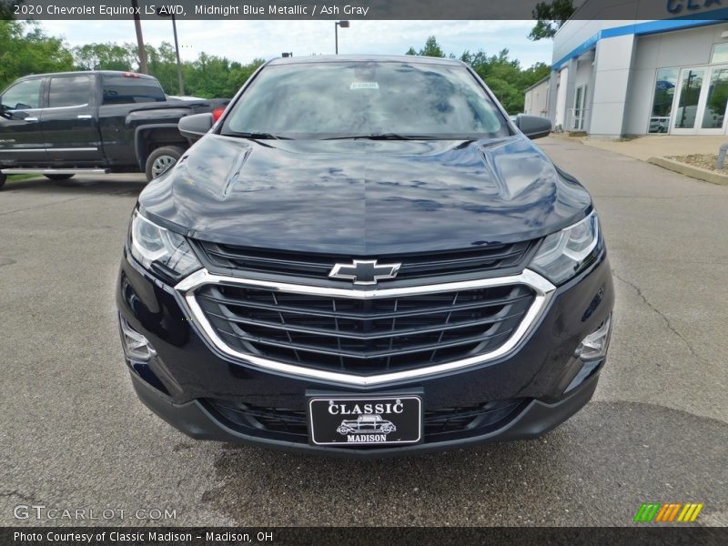 Midnight Blue Metallic / Ash Gray 2020 Chevrolet Equinox LS AWD